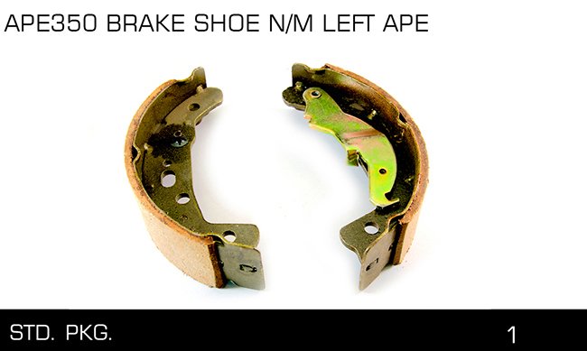 APE350 BRAKE SHOE N M LEFf APE